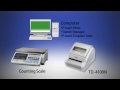 TD-4100N: Printing labels from a counting scale