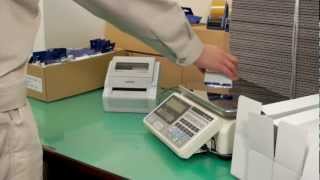 Brother Label Printer TD-4100N: Printing labels from a counting scale
