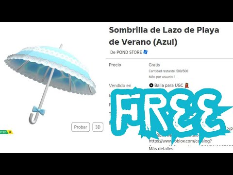 CÓDIGO PARA SOMBRILLA KAWAII GRATIS