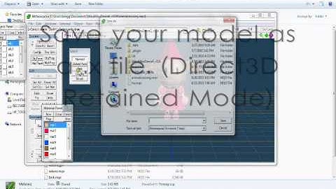 How to Convert a Metasequoia Model to PMD (2011)
