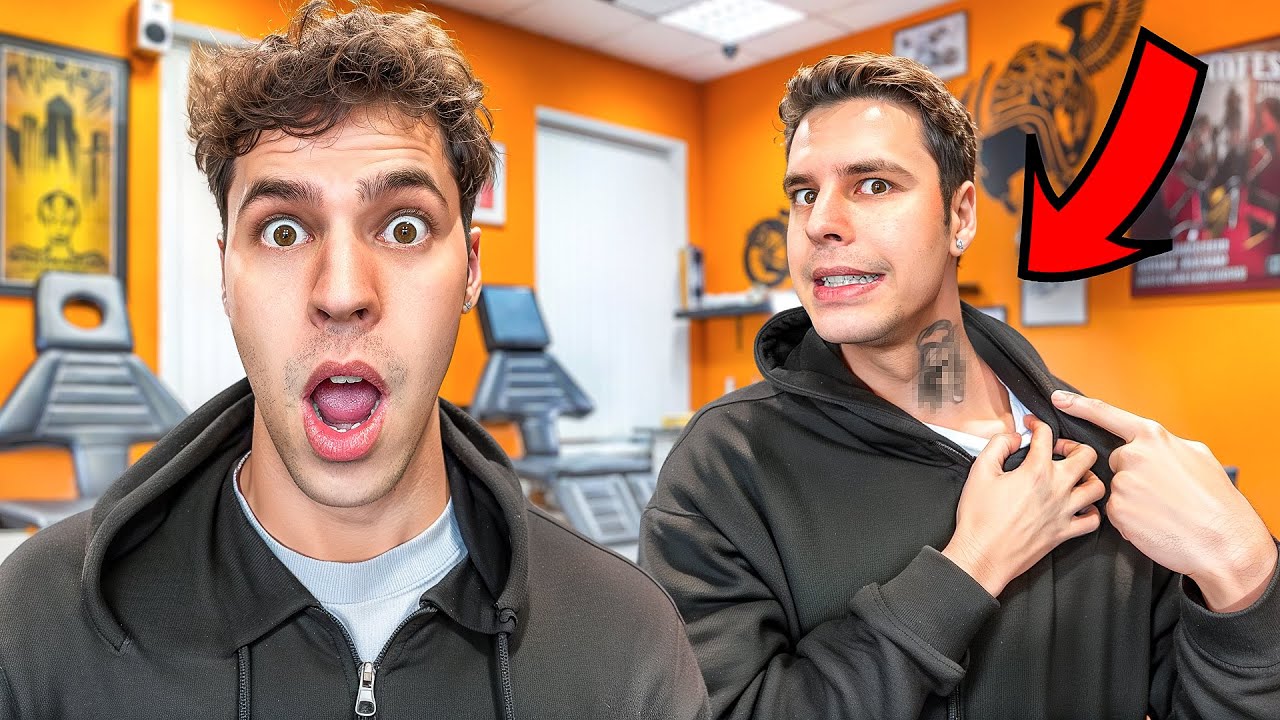 Tattoo Prank On My Twin Brother! *he freaked out*