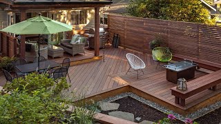 BEST! 100+ SMALL BACKYARD DECKS DESIGN IDEAS | TIPS FOR SMALL OUTDOOR DECK LOOK SPACIOUS AND BIGGER