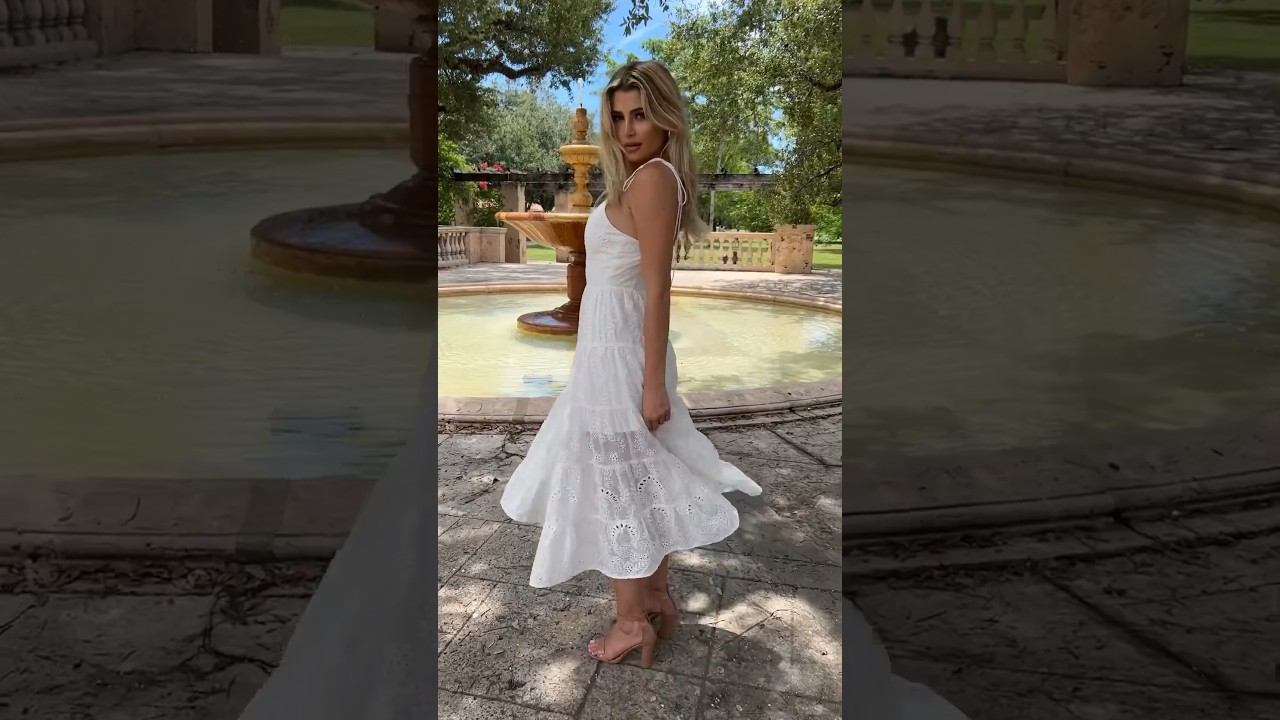 The Sisi Eyelet Mini Dress is the perfect summer dress 🤍