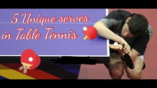 Top 5 Unique Serves in Table Tennis Part-3