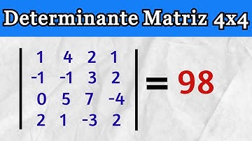 DETERMINANTE DE UNA MATRIZ 4X4 (Por Gauss y con ejemplos)