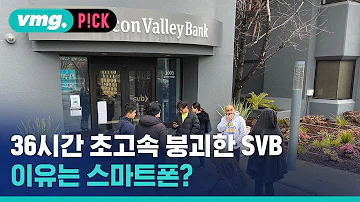 36시간 초고속 붕괴한 SVB 이유는 스마트폰 비머pick 비디오머그