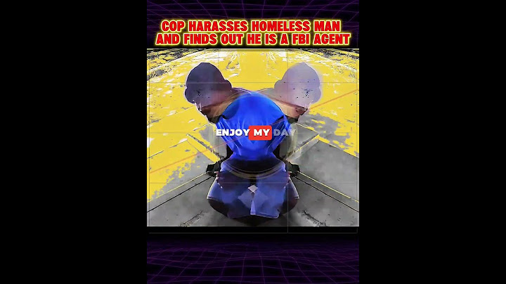 Cop Harasses Homeless Man and Finds Out He Is a Fbi Agent 2