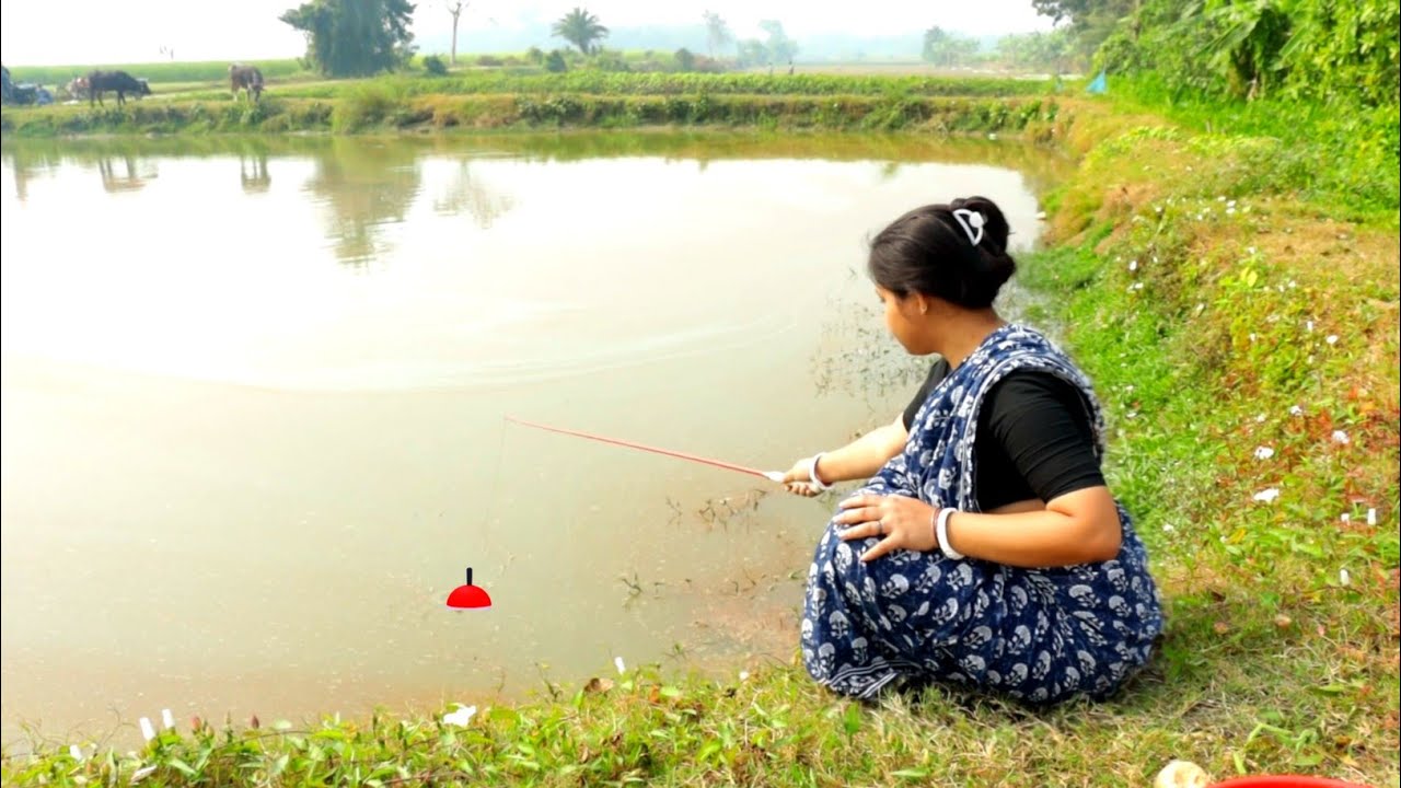 Fishing video ✅ A Beautiful girls new fishing techniques surprise everyone every day | fishing Hook 