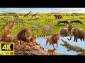 4K African Wildlife: Breathtaking Wild Animal Scenes with Soothing Piano Music &amp; Real Sound 4K Video