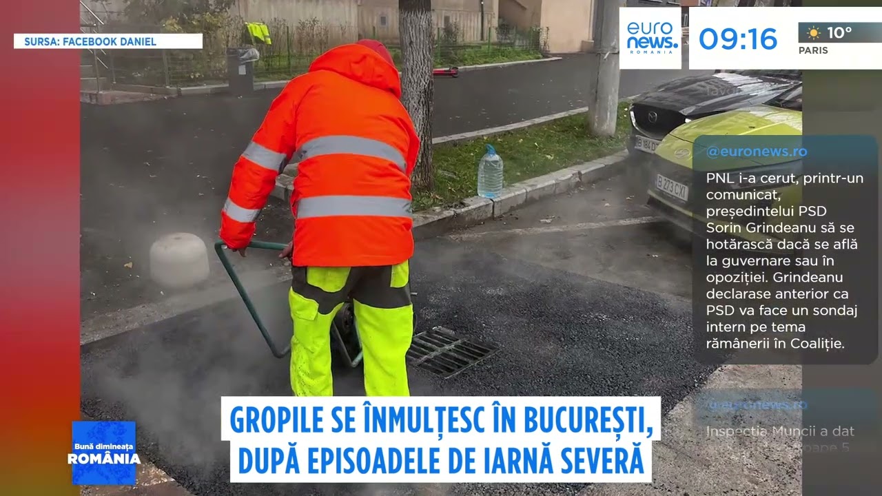 Bucureștiul, plin de gropi după iernile grele: primarii promit intervenții urgente pe străzi