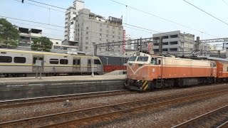 552次莒光號高雄站4A月台開車(E229)(交會3151次區間車(EMU800))