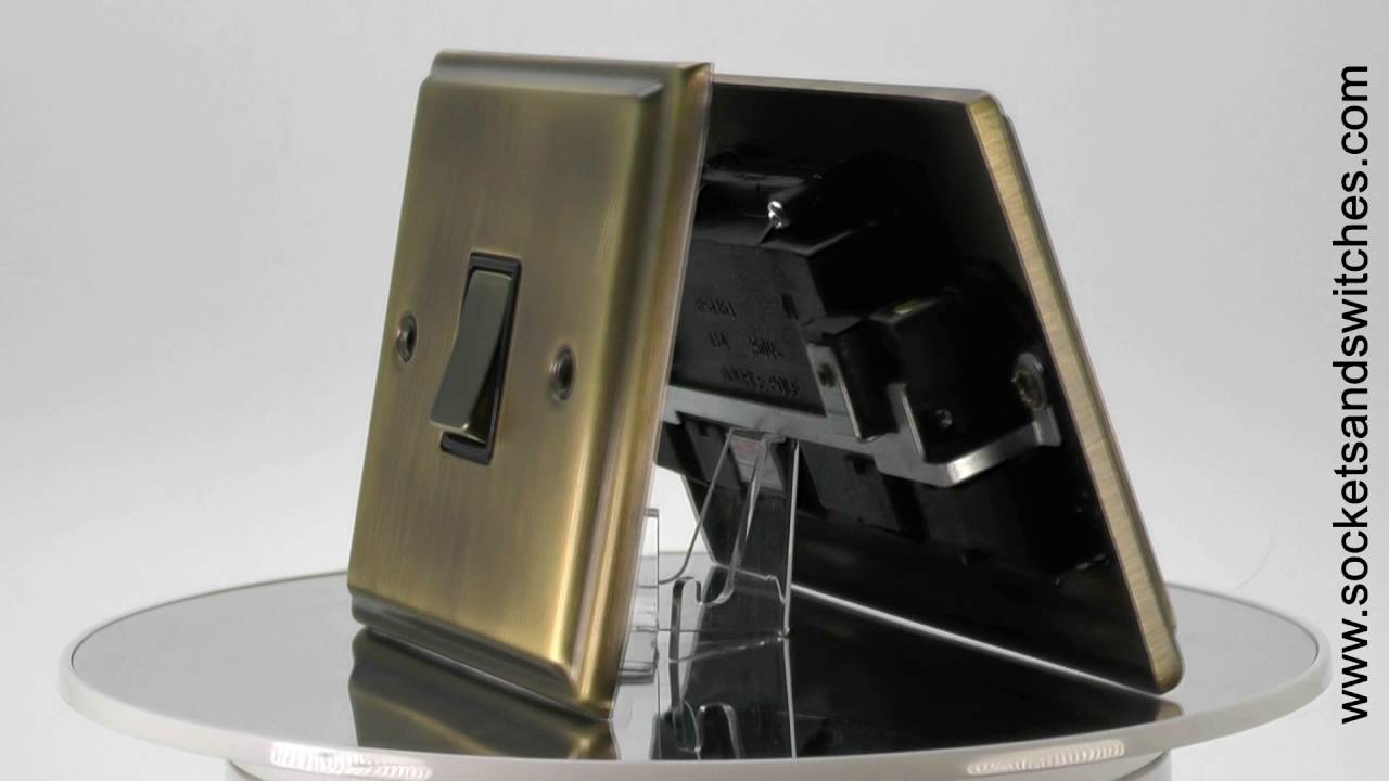 Regent Antique Brass Sockets and Switches