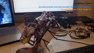 IMU Sensor Fusion Using Kalman Filter – Pitch Angle Estimation (Accelerometer vs Fused IMU)