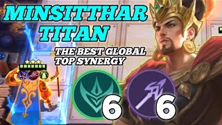 MINSITTHAR TITAN !! THE BEST GLOBAL TOP SYNERGY !! MAGIC CHESS MOBILE LEGENDS COMBO LING SKILL 2