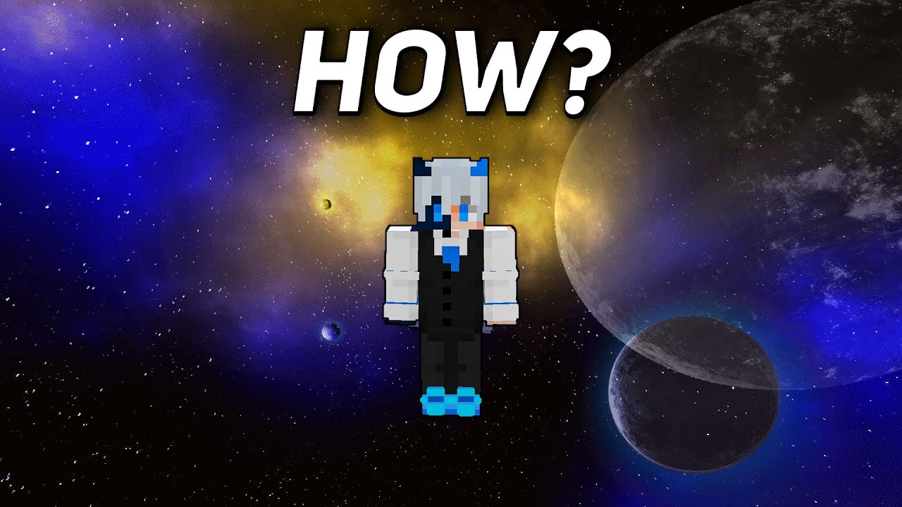 how to go into space in minecraft YouTube