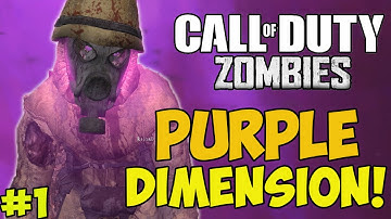 "TRIPPIEST MAP EVER!" - Custom Zombies "PURPLE DIMENSION" #1 (CoD WaW Custom Zombies)