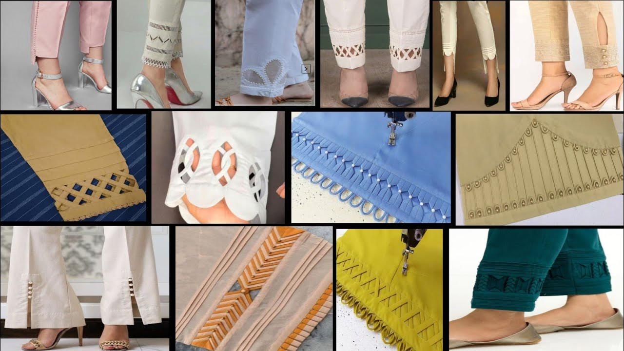 Most Beautiful😍 ️Trouser Ke Designs2023/Poncha Design/Mohri Design