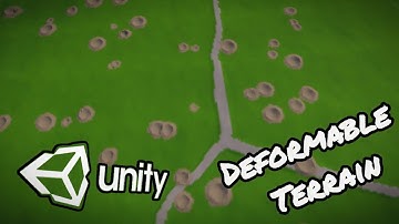 Deformable terrain in Unity [Demo] #unity #gamedev #unity3d 