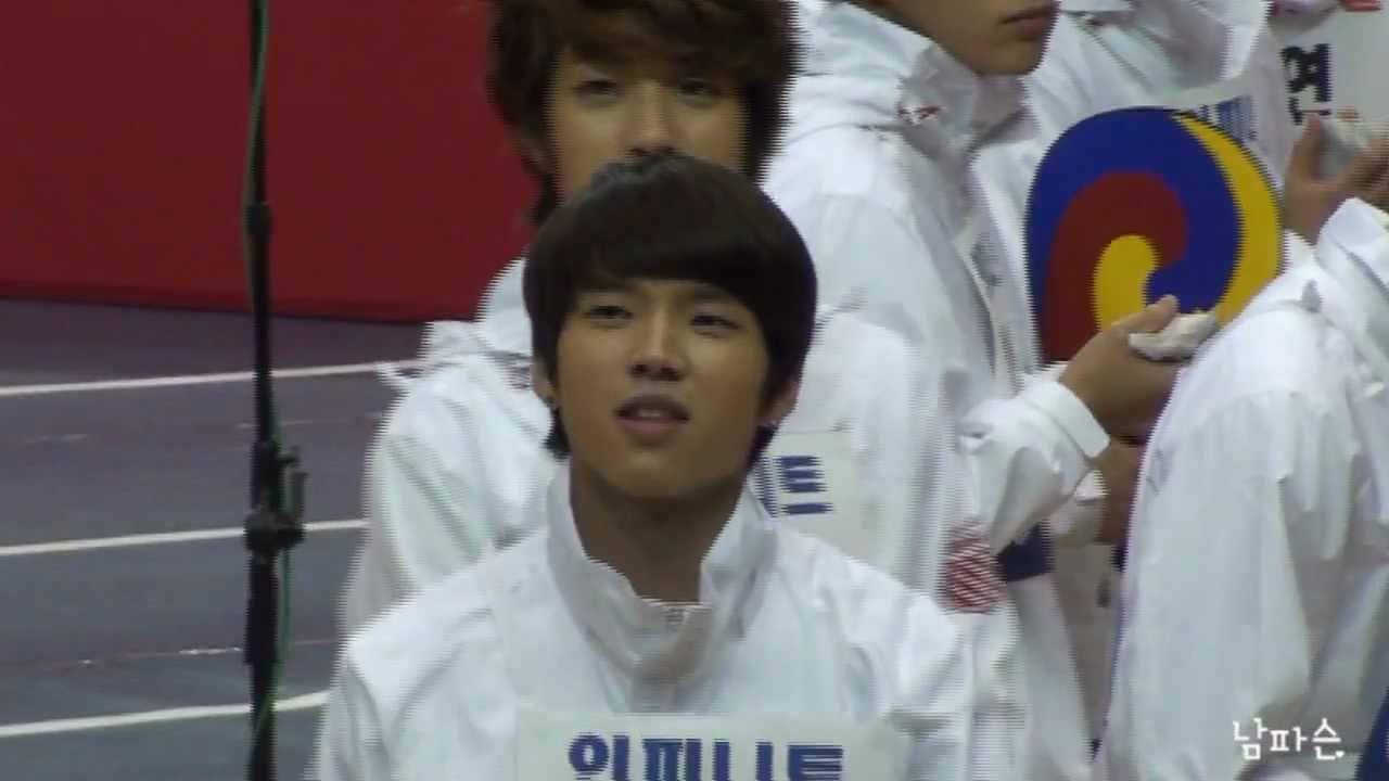 [FANCAM] 120108 제4회아이돌수영육상대회 Woo Hyun (5)