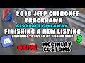 !giveaway | FINISHING A NEW LISTING | 2018 JEEP CHEROKEE TRACKHAWK | NON ELS | ZMODELER 3