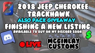 !giveaway | FINISHING A NEW LISTING | 2018 JEEP CHEROKEE TRACKHAWK | NON ELS | ZMODELER 3