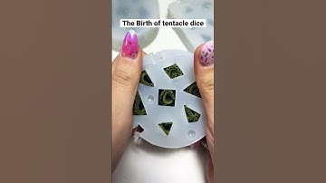 Tentacle dice demolding #dnd #handmadedice #dice #handmade #shorts