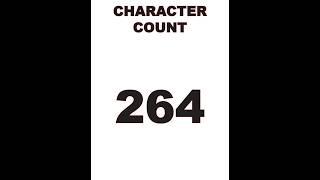 CHARACTER COUNT 264