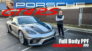 Porsche GT4 RS (GT Silver) | Full Body Seamless Custom PPF
