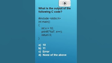 Quiz 1 C Programming:MCQ Quiz Series