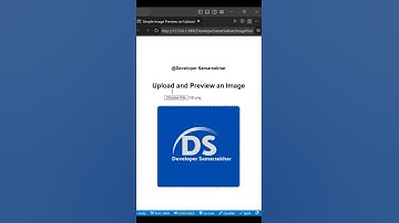 Simple Image Preview on Upload using JavaScript @DeveloperSamarsekhar #javascript #coding #devtips