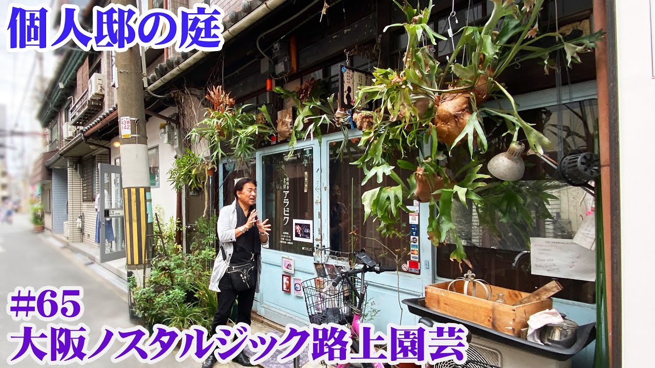 【お庭訪問】第65回 急遽ロケ先変更！昭和レトロな中崎町の路上園芸に驚きの連続【個人邸の庭】