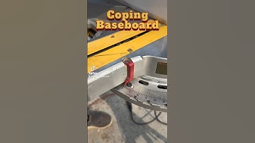 How to cope baseboard. #diy #remodeling #tipsandtricks #trim #tools #renovation
