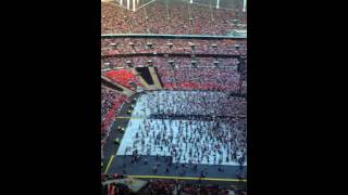 The crowd dancing Macarena - WWAT Wembley London, June 7 2014