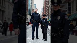 NYPD Officers in Uniform 👮‍♂️ | A Closer Look at NYC Police #police  #shorts