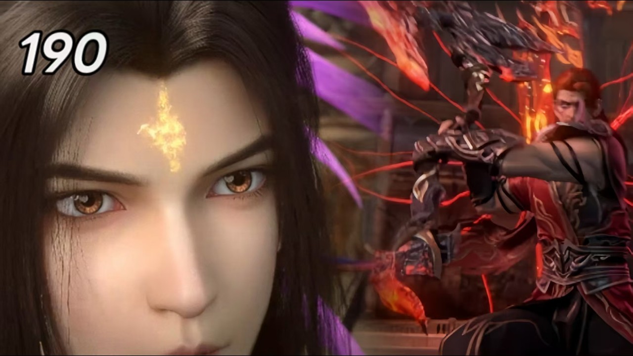 斗破苍穹年番190集：救下先祖萧晨，妖火争夺战爆发！萧炎打爆魂族少族长魂风，火莲狂轰魂殿殿主魂灭生！