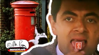 Mr. Bean ist in einer Postbox gefangen