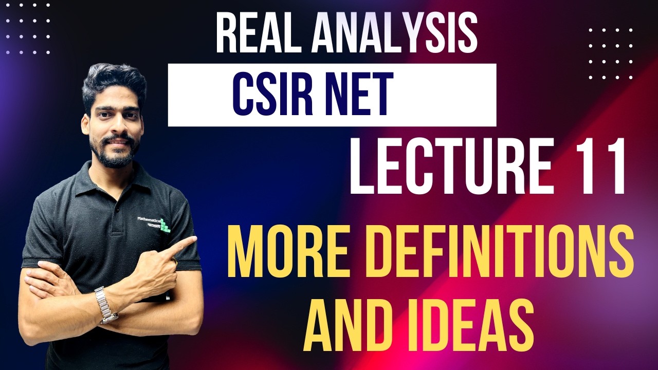 REAL ANALYSIS 11  | CSIR NET JUNE 2026 LIVE BATCH WITH MANISH SIR #csirnet2026