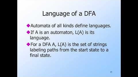 Video 3 | Deterministic finite automata 36 min