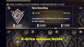 K-drive mission guide | Warframe | The Glassmaker