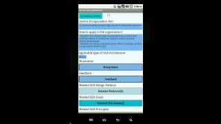 SOA Design Pattern App( Android / Galaxy Tablet)