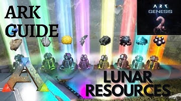 ARK Guide - How to know what resource is in the Lunar Biome - Genesis 2