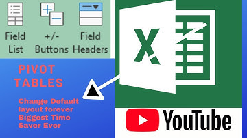 Change Default Layout Pivot Tables