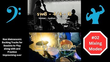 Mixing Modes | #02 Relative Keys of "G" & "Em" (Scales & Modes) - Bass Backing Track - No Bass