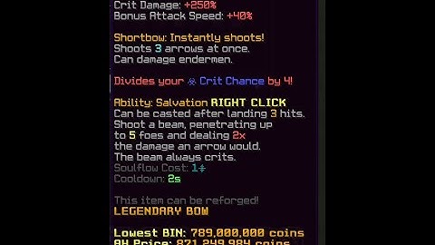 Crafting the best weapon in hypixel skyblock #shorts