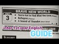 Inter 1st year English Brave New World unit 3 you've got to find what you love(prose) material,guide