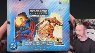 Opening a hobby box of Upper Deck Platinum DC Trading Cards