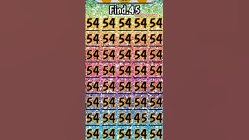 Find 👉 45 odd number puzzle 🧩 iq test 🧠 #quiz #paheliyangk #paheliyanemoji #braintestsolution