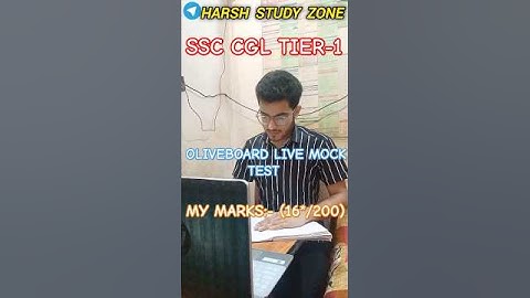 8-9 MAR📆 SSC CGL TIER-1 OLIVEBOARD LIVE MOCK TEST MARKS ✅ #ssc #ssccgl #cgl #chsl #study #shorts
