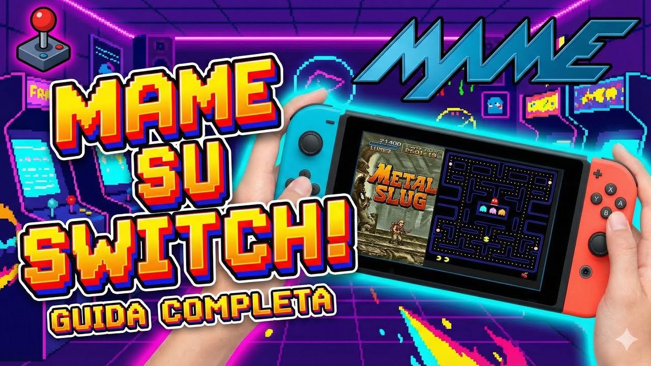 MODIFICA NINTENDO SWITCH HOMEBREW  - MAME E GIOCHI ARCADE! 