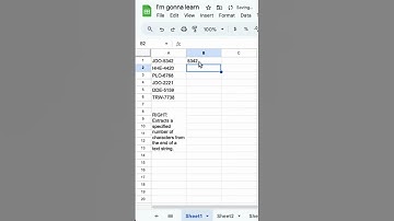 How to Use RIGHT Function in Google Sheets